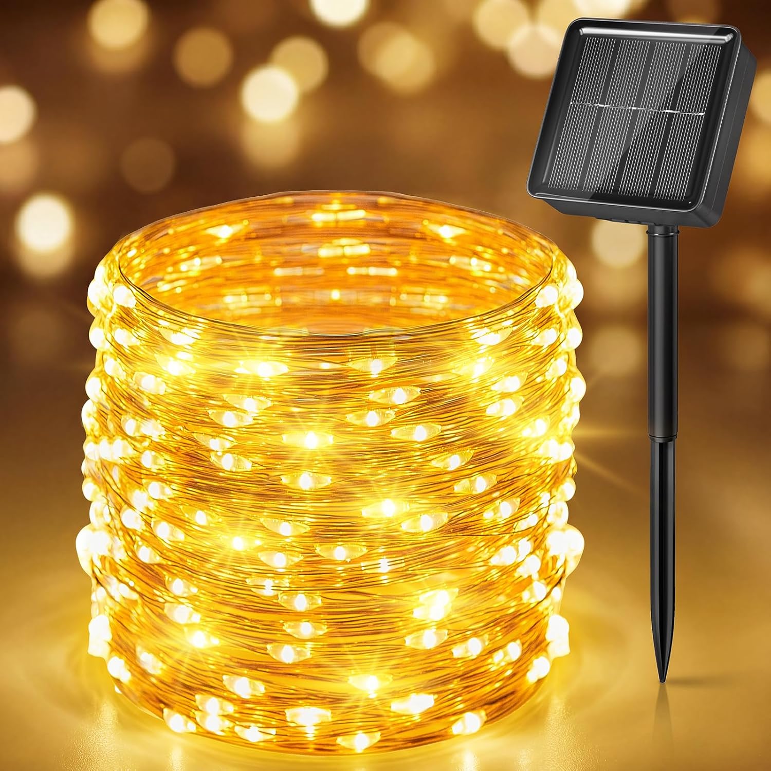 Led Fairy String Lights - Solar Fairy Lights,33Ft 100 LED Solar