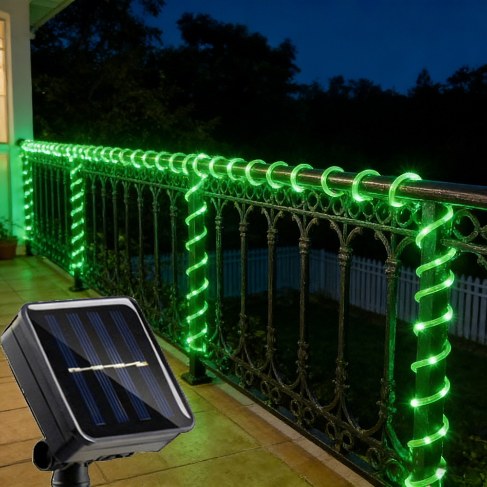 Led Fairy String Lights - Solar Rope Lights Outdoor Blue LED