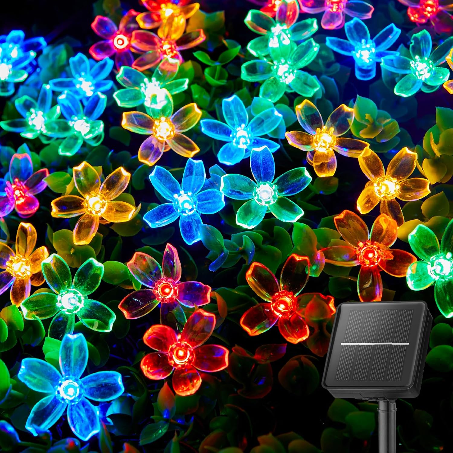 Led Fairy String Lights - 60 LED Flower Solar String Lights