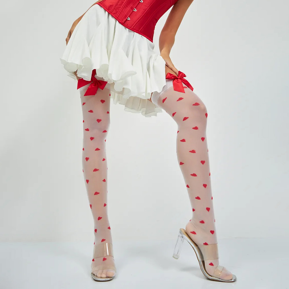 Women Sexy Cute Love Heart Pat - Christmas Stocking Hanging 评论和价格
