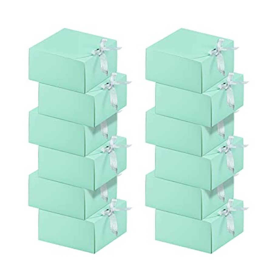 12 Sets Turquoise Green Gift B - Gift Box Wrap Set 评论和价格