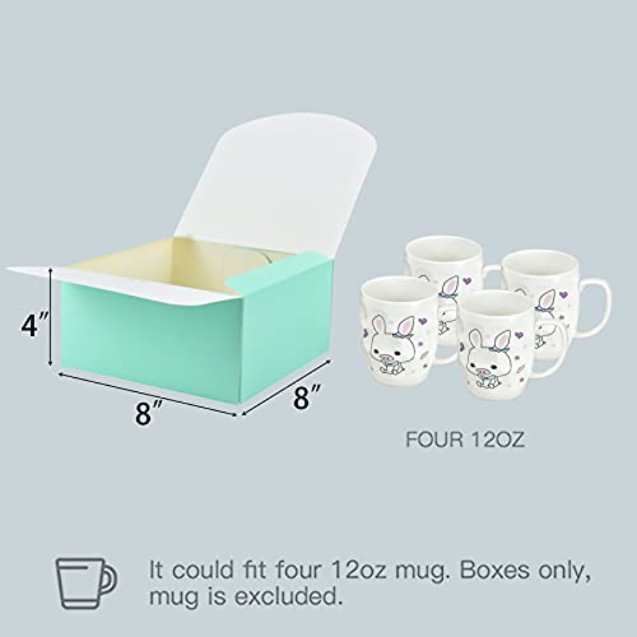 12 Sets Turquoise Green Gift B - Gift Box Wrap Set 评论和价格