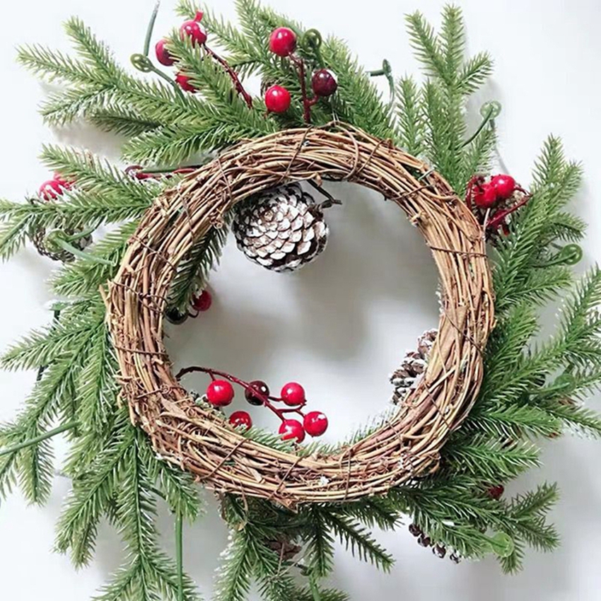 Artificial Rattan Frame Home R - Christmas Wreath Fake 评论和价格