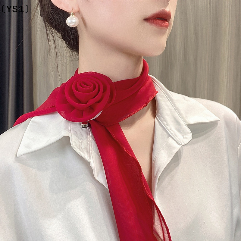 〔YS1〕Fashion Rose Flower Silk  - Ribbon Bow Gift 评论和价格