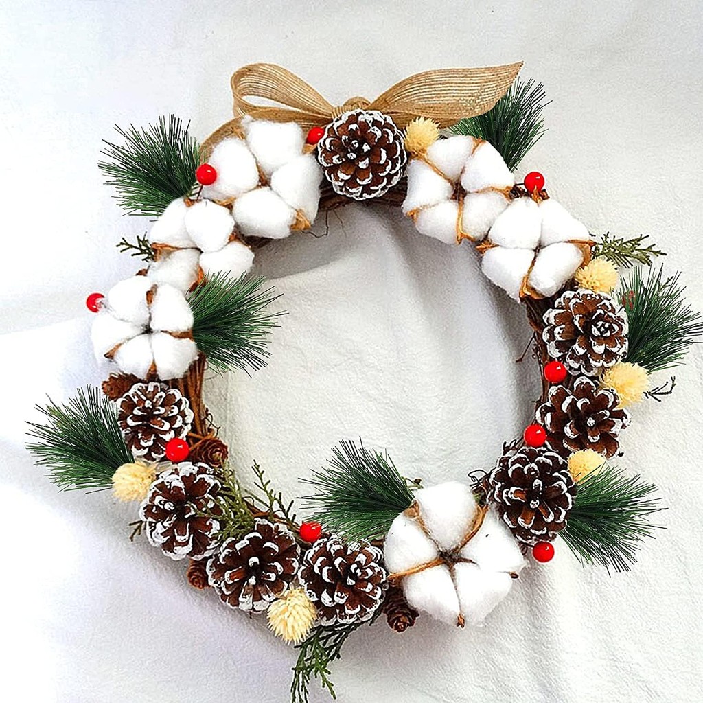 10-100pcs Artificial Green Pin - Christmas Wreath Fake 评论和价格
