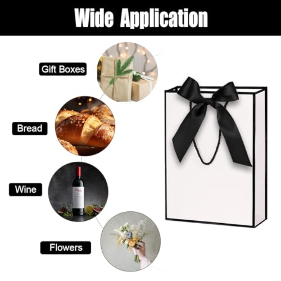 Gift Bags for Presents, 2 Pack - Ribbon Bow Gift 评论和价格