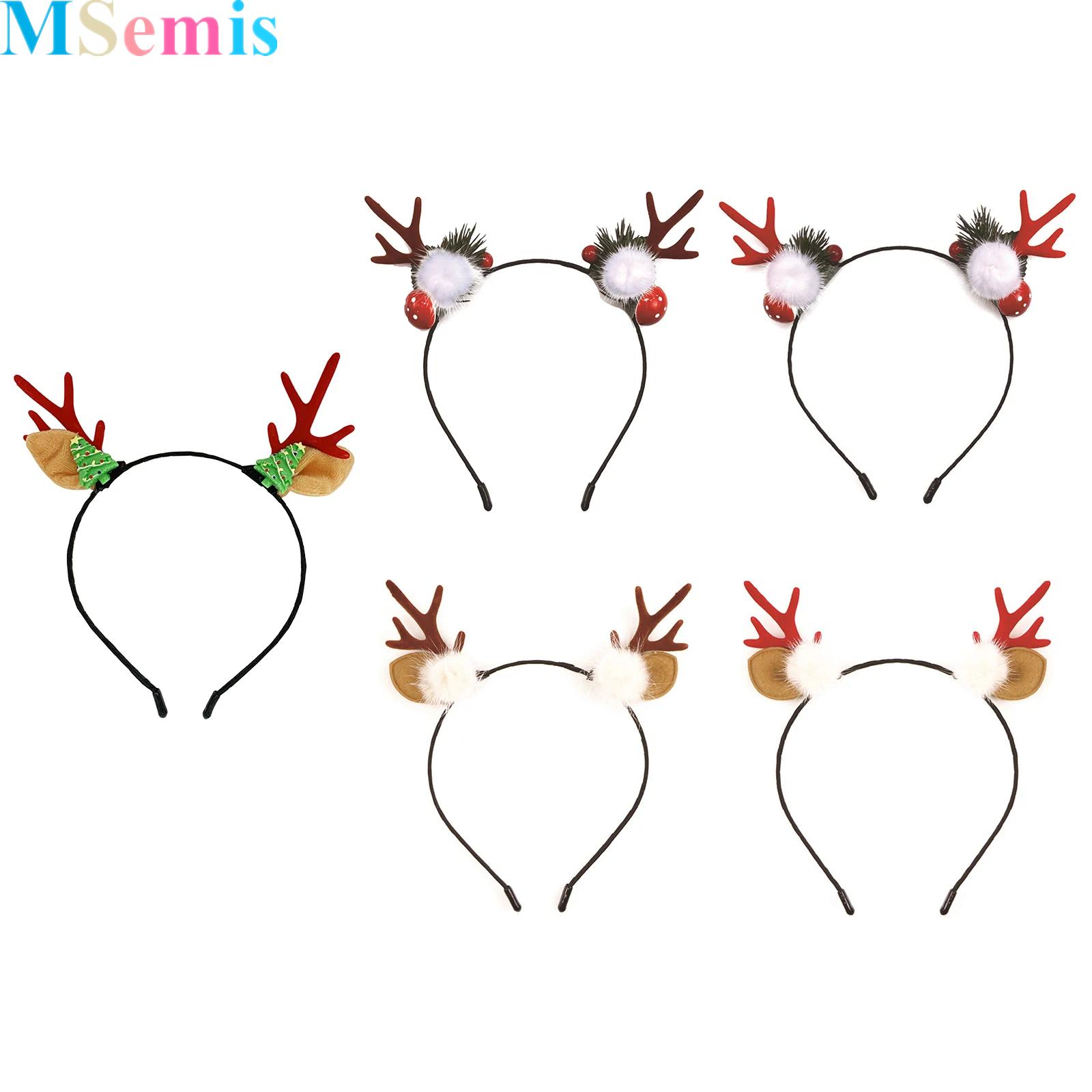Reindeer Antlers Deer Ears Hea - Reindeer Antlers Headband 评论和价格