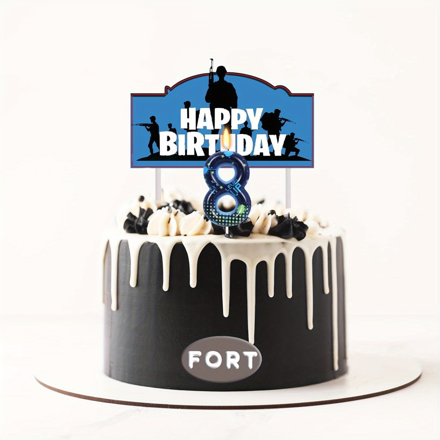 Blue Game Boy 0-9 Birthday Can - Holiday Candle Set 评论和价格