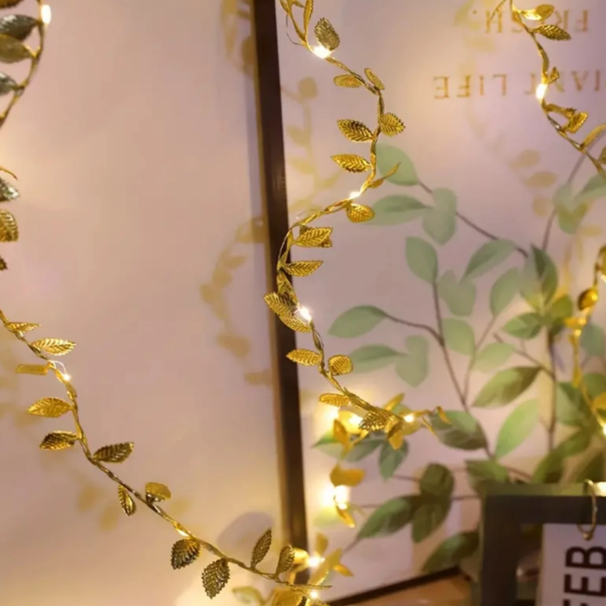 LED Golden Leaves String Light - Led Fairy String Lights 评论和价格