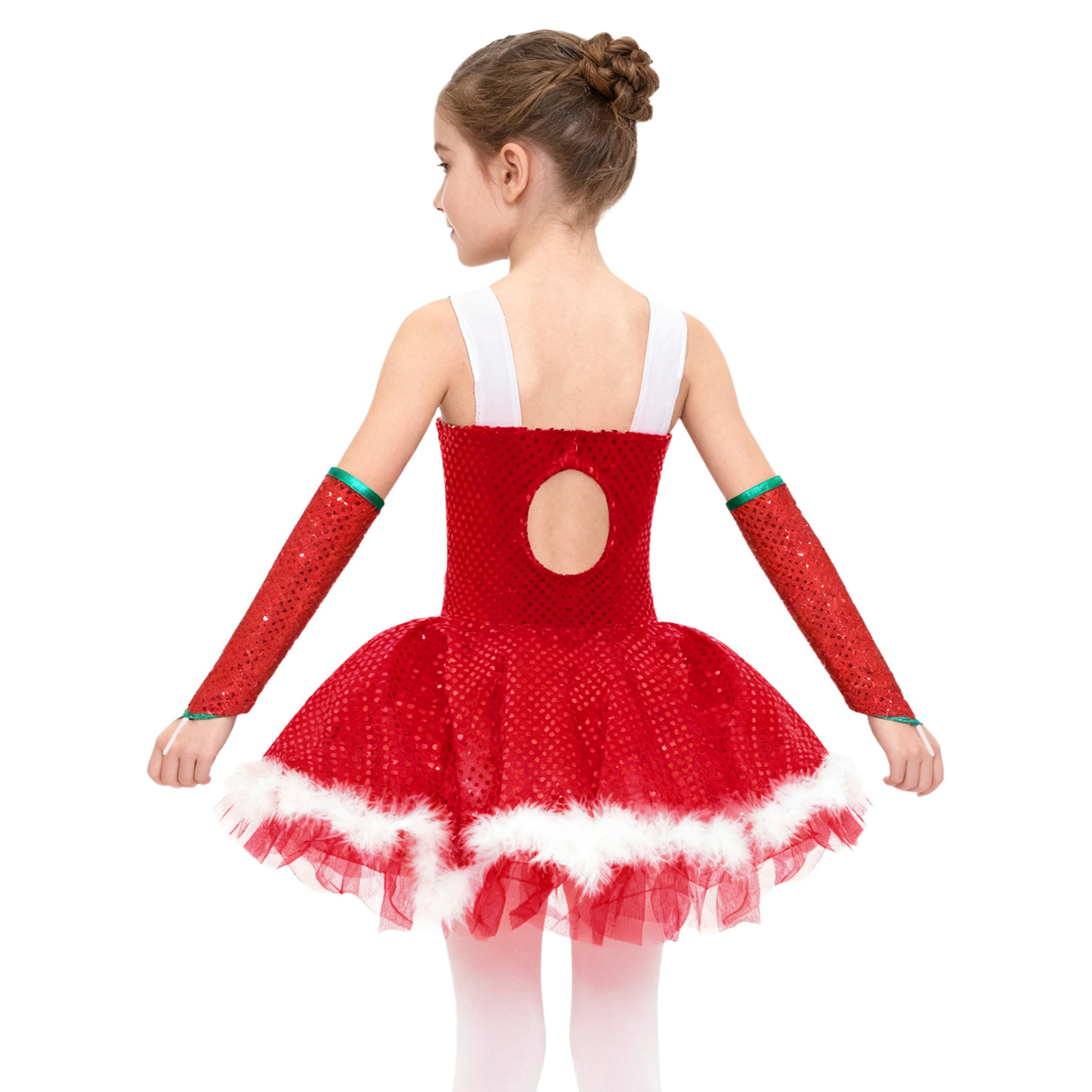 Kids Girls Christmas Santa Elf - Elf Costume Christmas 评论和价格
