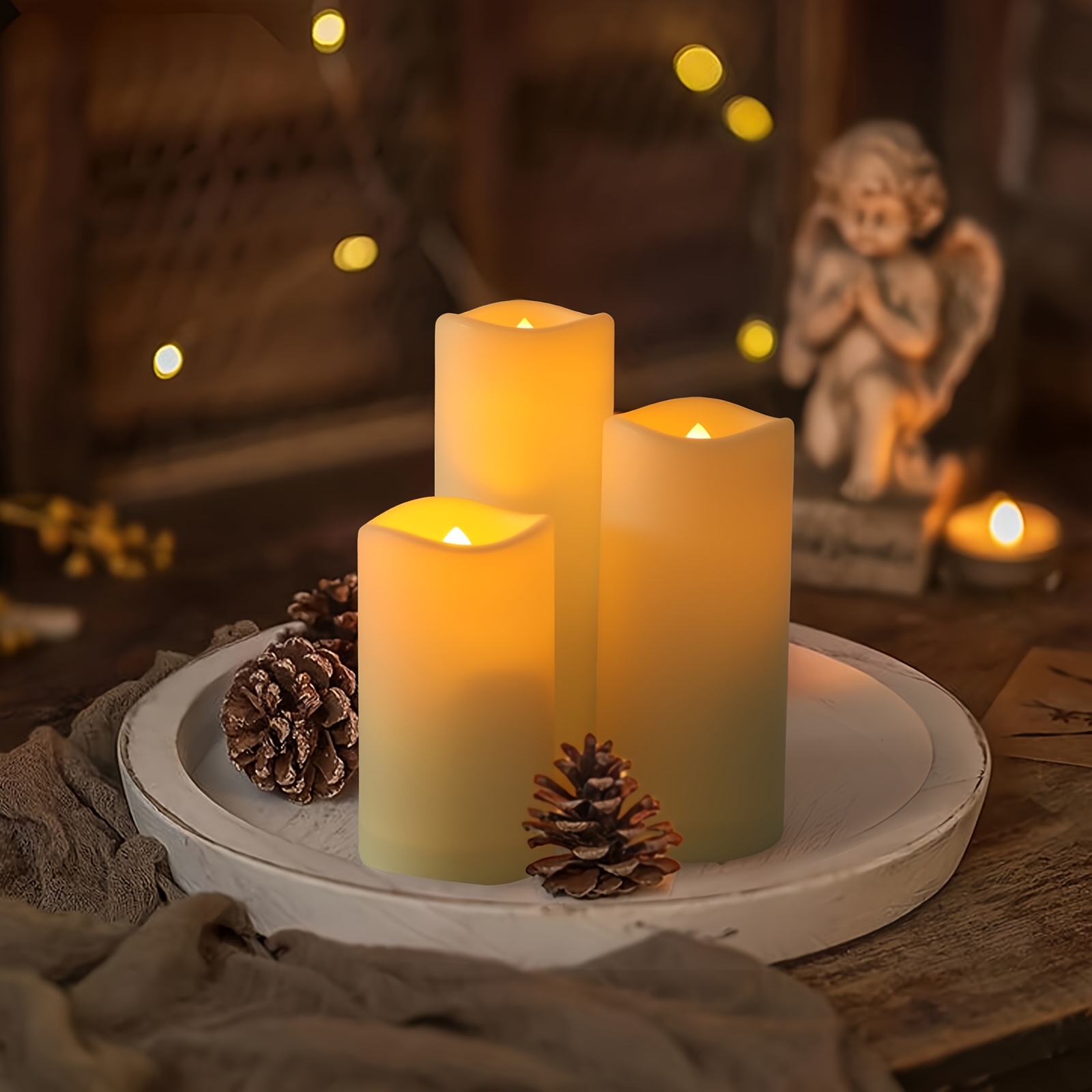 72-Piece Flameless Flickering  - Holiday Candle Set 评论和价格