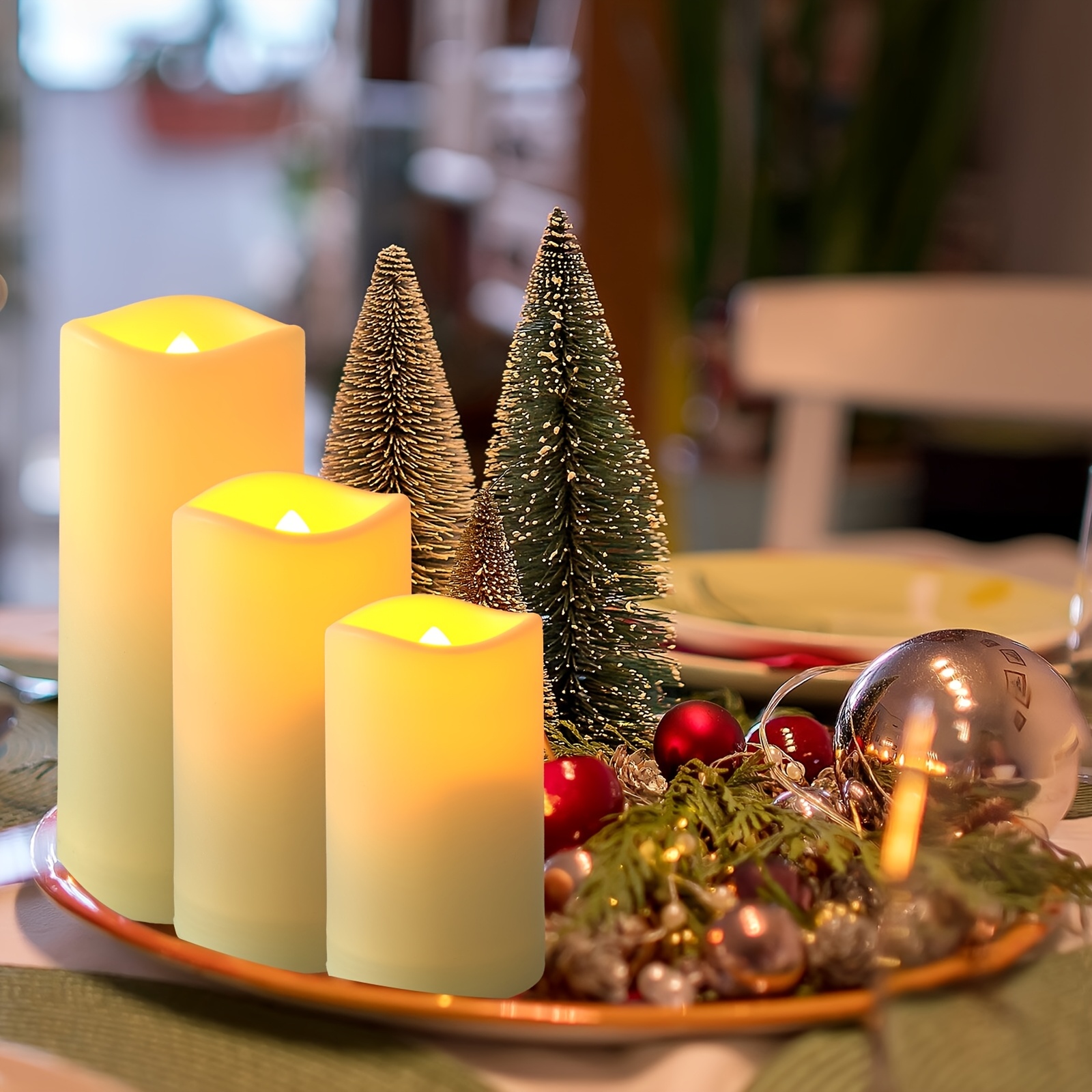 72-Piece Flameless Flickering  - Holiday Candle Set 评论和价格