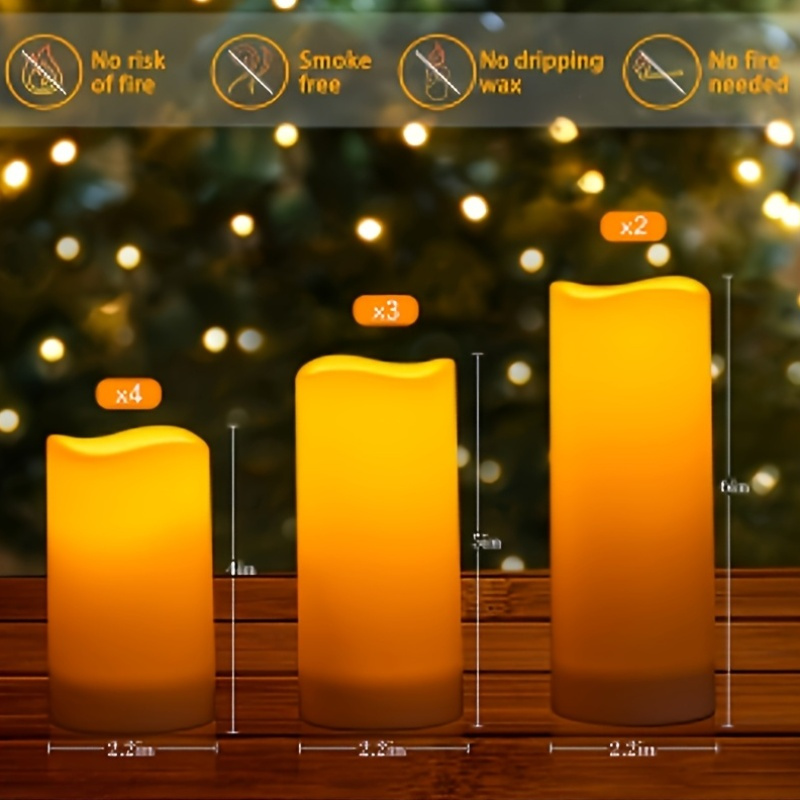 72-Piece Flameless Flickering  - Holiday Candle Set 评论和价格