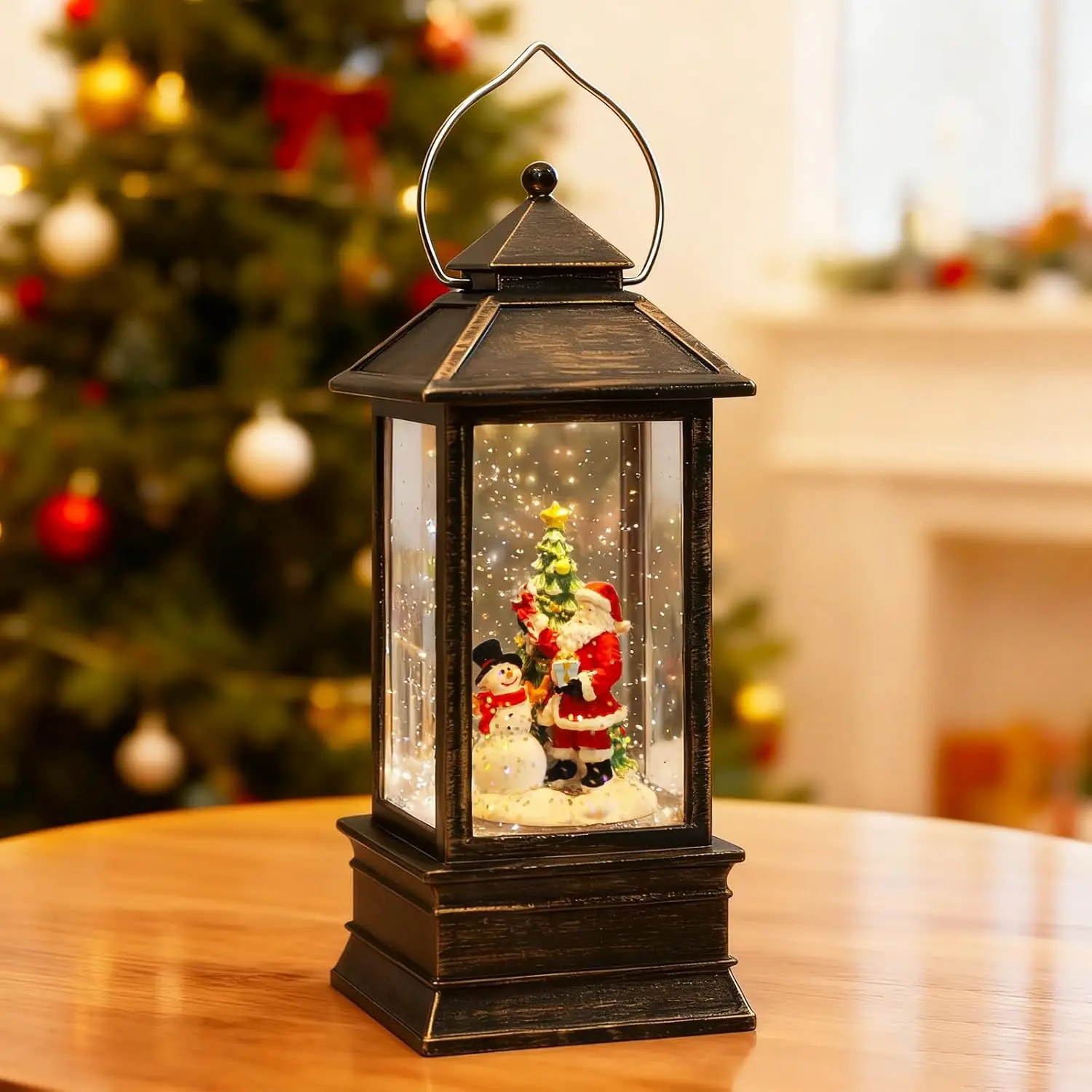 Christmas Snow Globe Lantern w - Snow Globe Musical 评论和价格