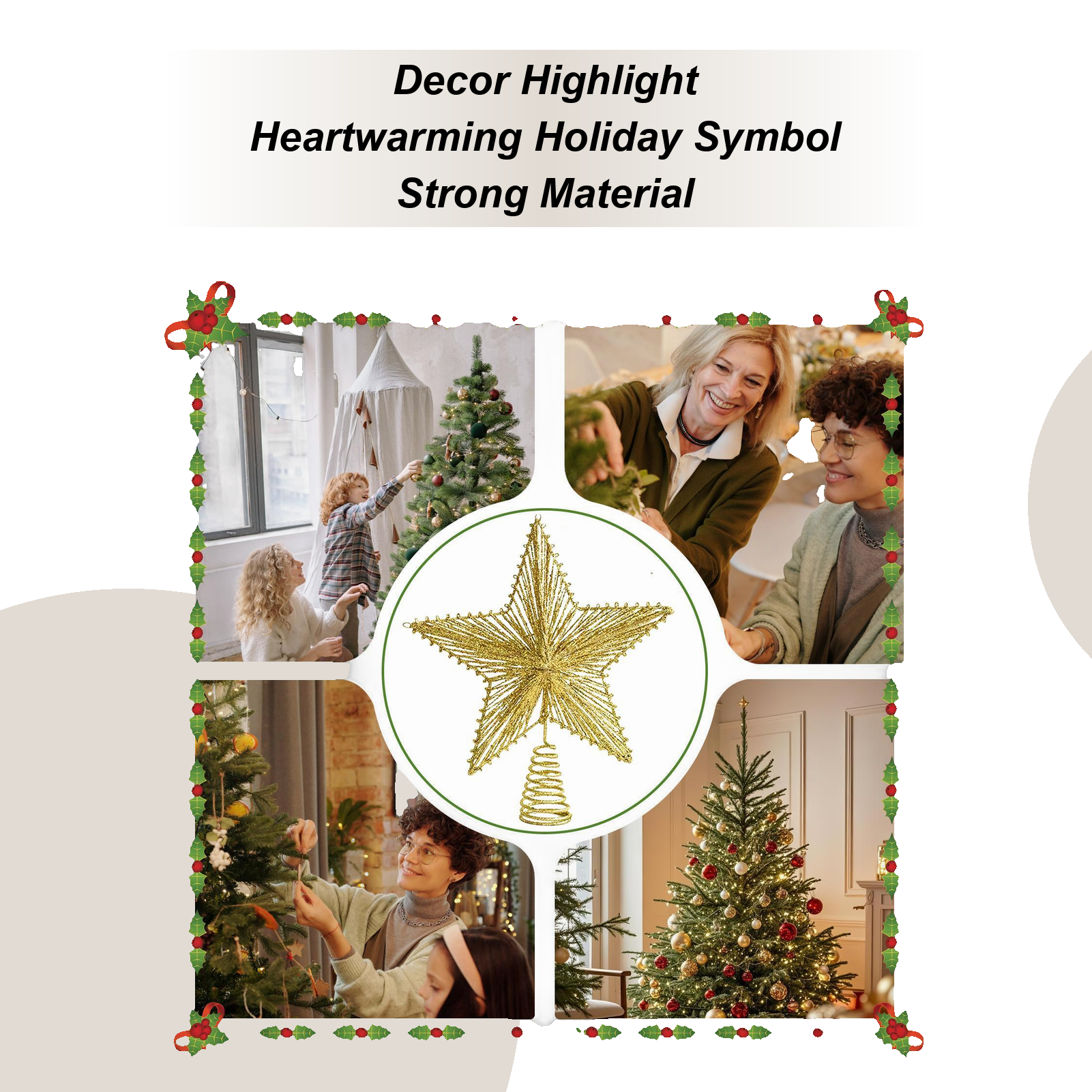 Christmas Star Tree Topper Orn - Star Tree Topper 评论和价格