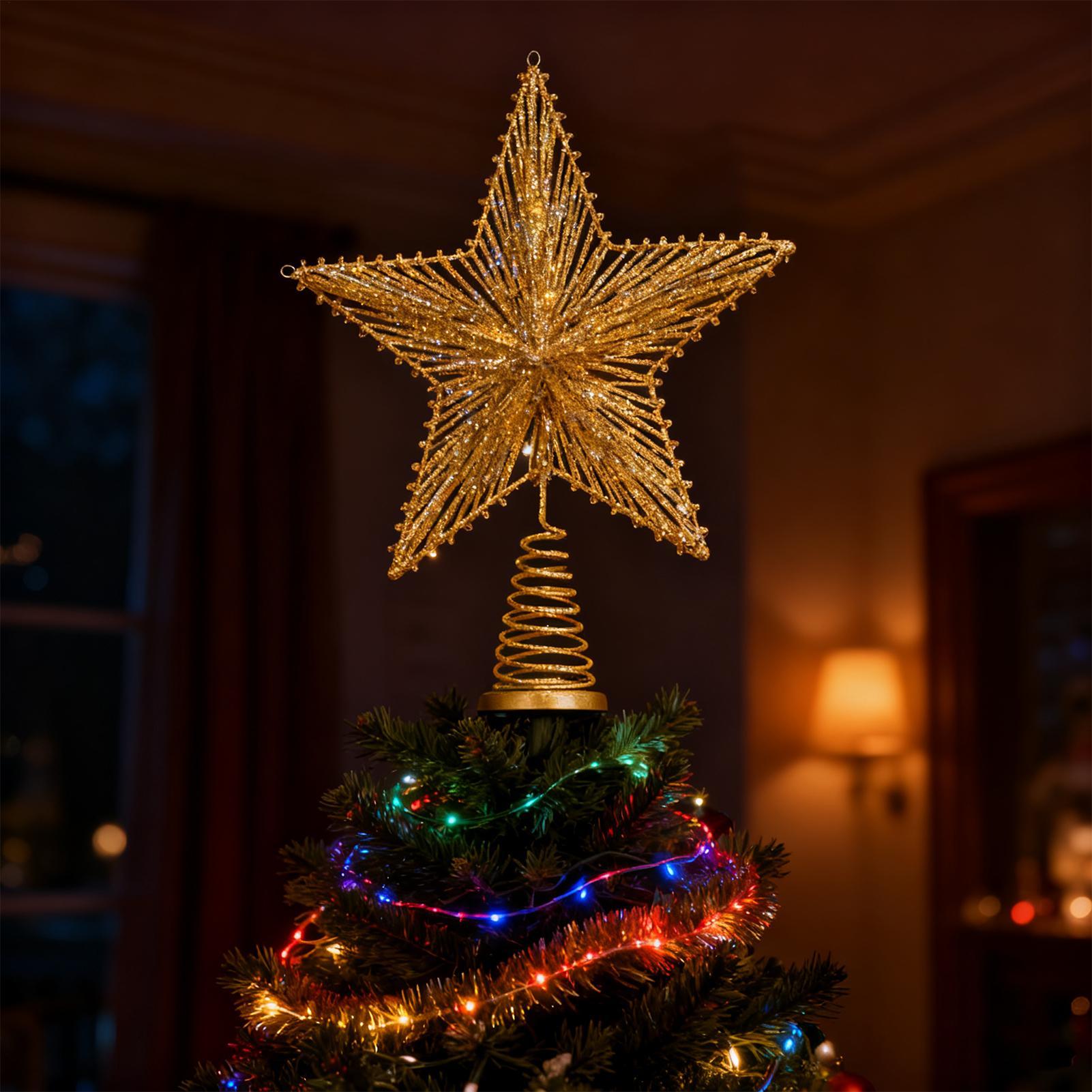 Christmas Star Tree Topper Orn - Star Tree Topper 评论和价格