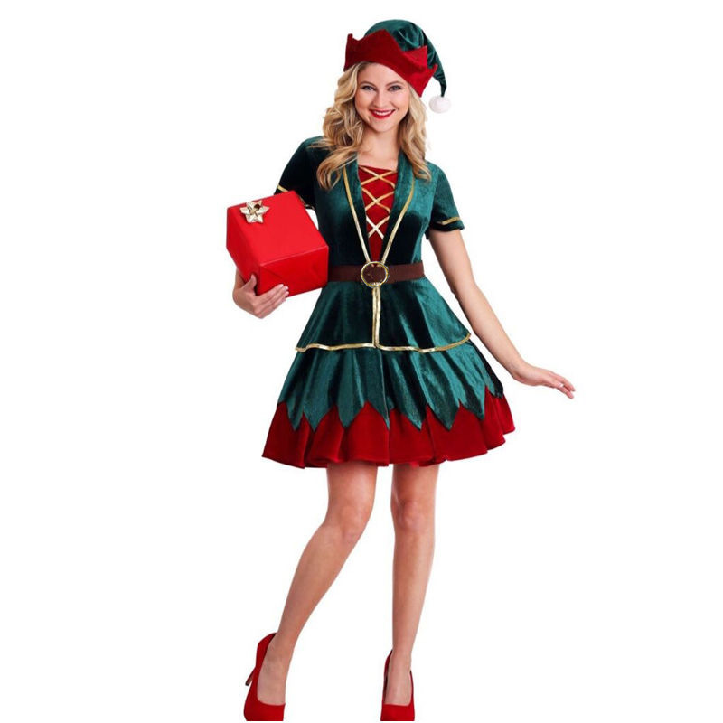 Carnival Couple Xmas Mascot Co - Elf Costume Christmas 评论和价格