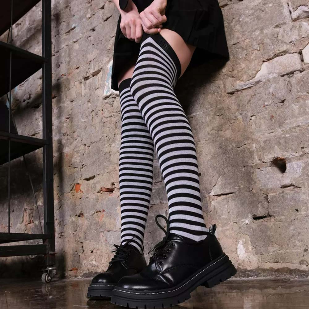 Autumn Stripes Over Knee Thigh - Christmas Stocking Hanging 评论和价格