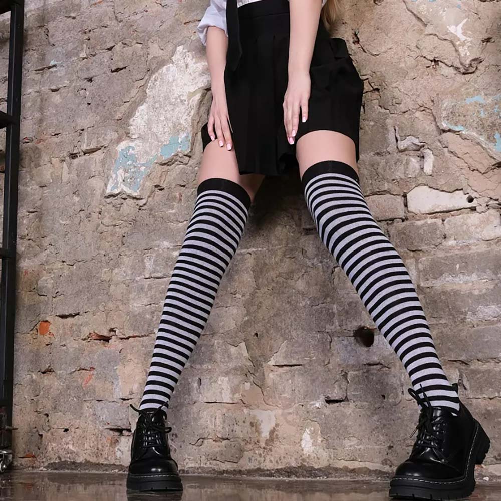 Autumn Stripes Over Knee Thigh - Christmas Stocking Hanging 评论和价格