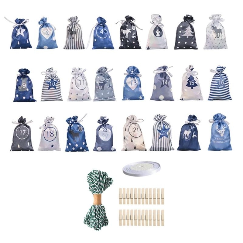 Christmas Advent Calendar Bags - Advent Calendar Gift 评论和价格