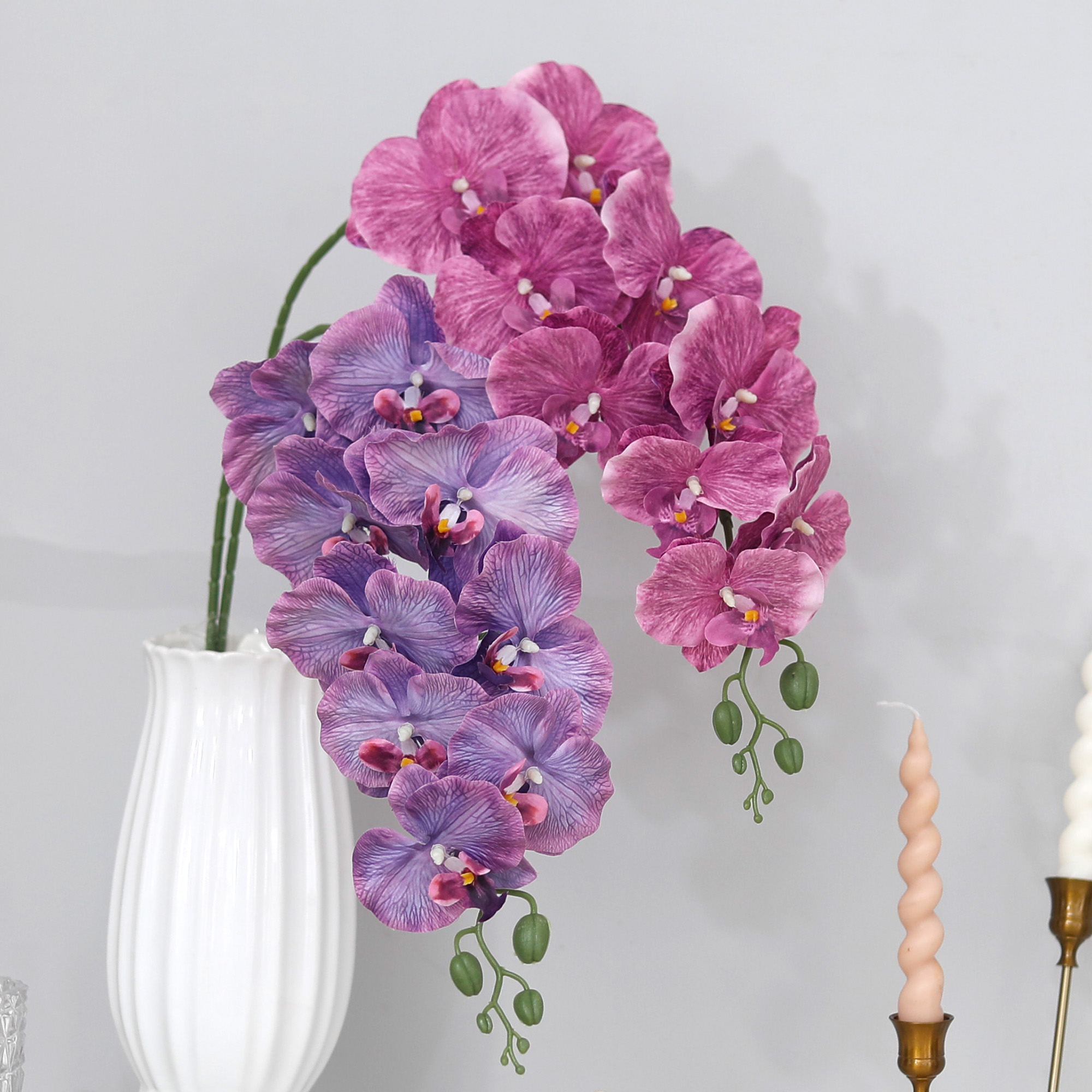 Long Branch Butterfly Orchids  - Christmas Wreath Fake 评论和价格