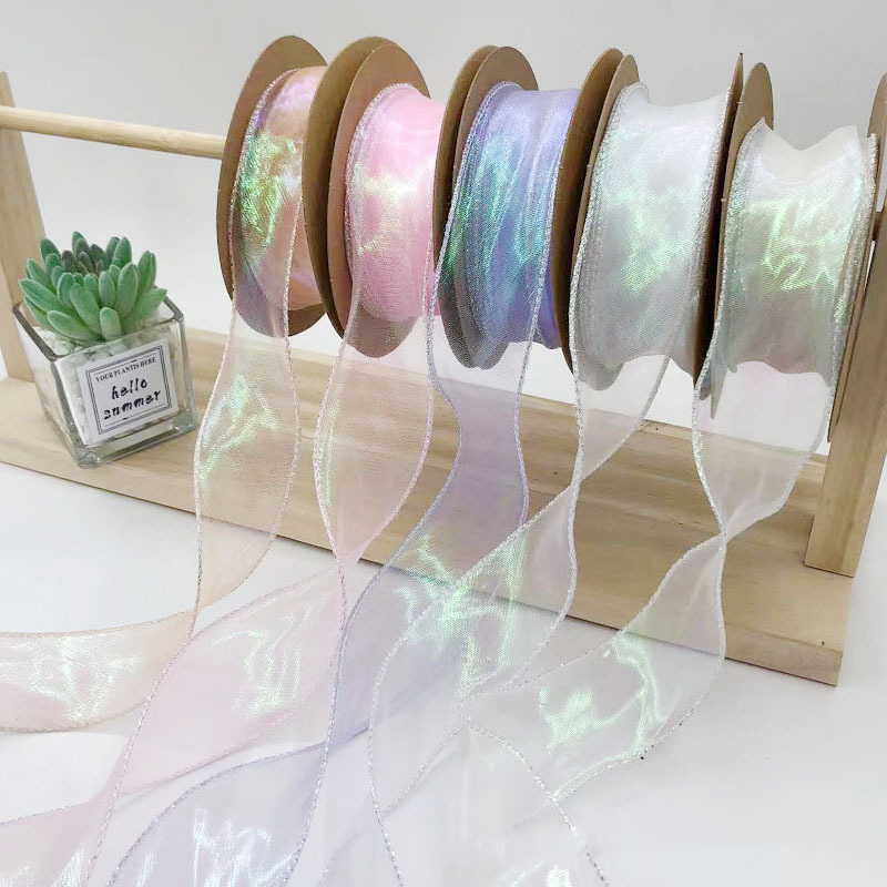 40mm 10Yards Fishtail Organza  - Ribbon Bow Gift 评论和价格