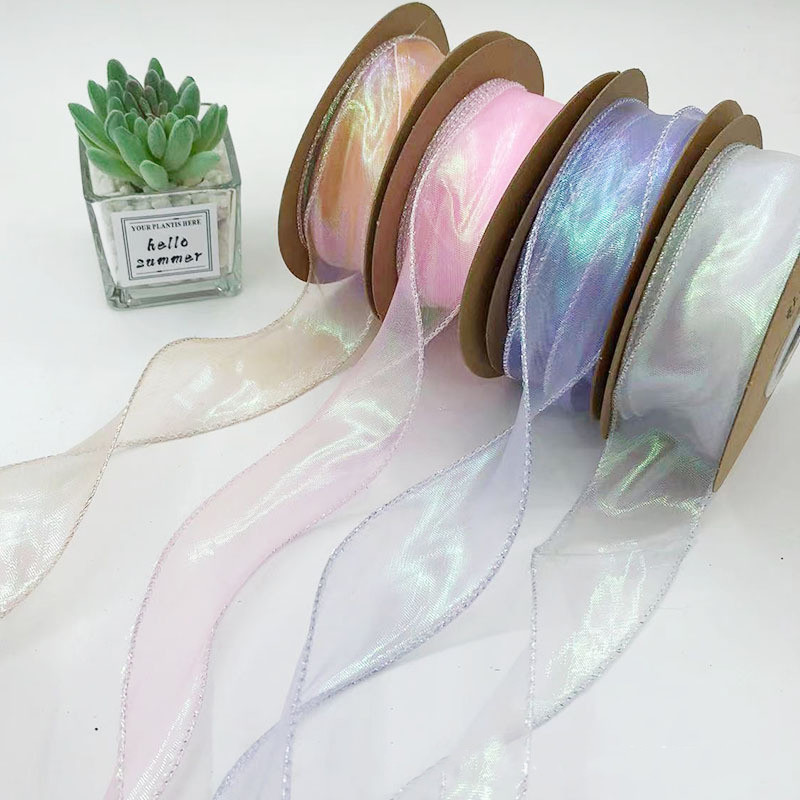 40mm 10Yards Fishtail Organza  - Ribbon Bow Gift 评论和价格