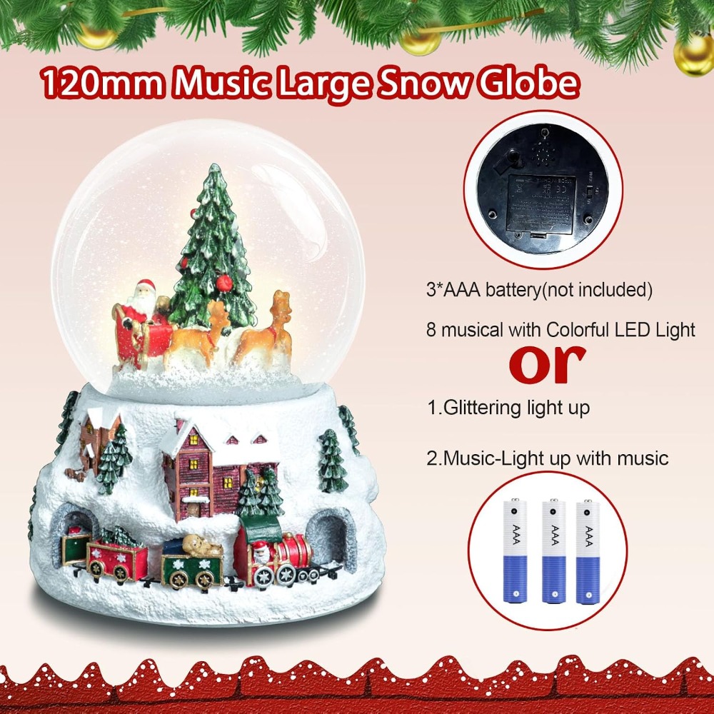 5.9-Inch Musical Snow Globe wi - Snow Globe Musical 评论和价格