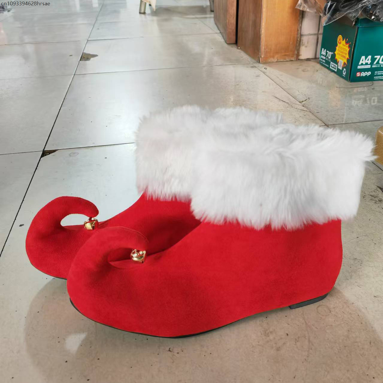 Christmas Suede Boots With Jin - Elf Costume Christmas 评论和价格