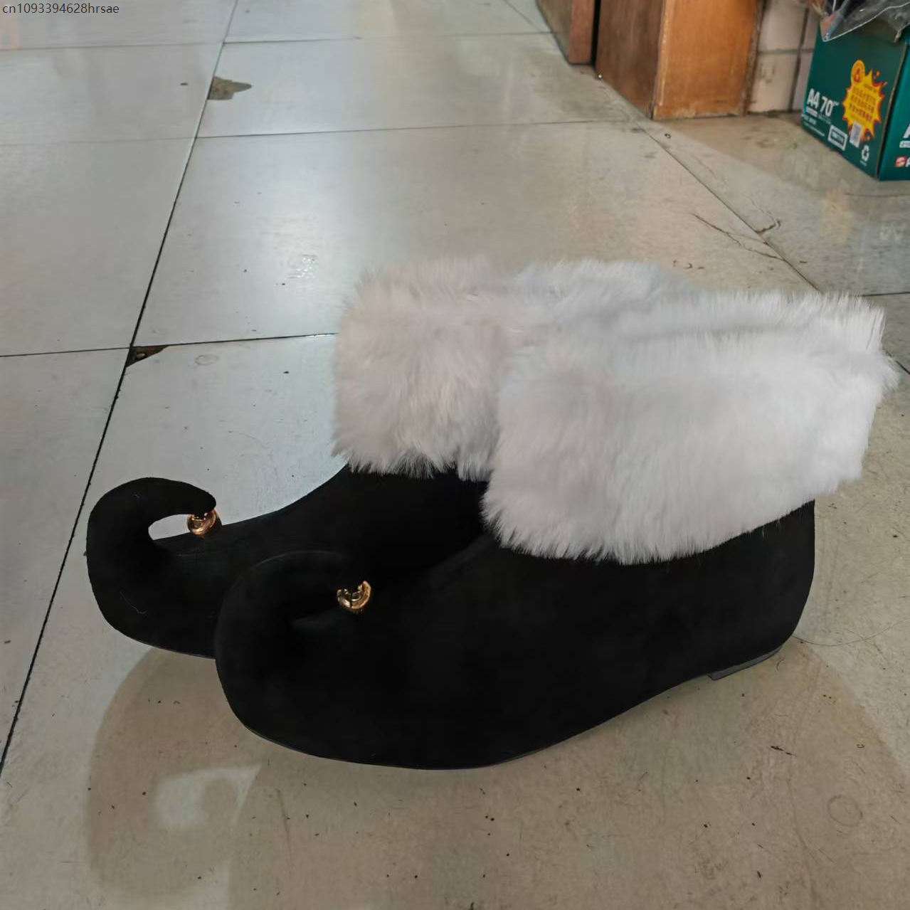 Christmas Suede Boots With Jin - Elf Costume Christmas 评论和价格
