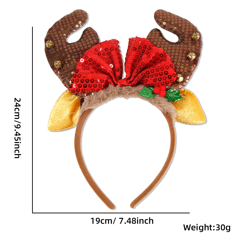 1 Piece/5Pcs Funny Santa Claus - Reindeer Antlers Headband 评论和价格