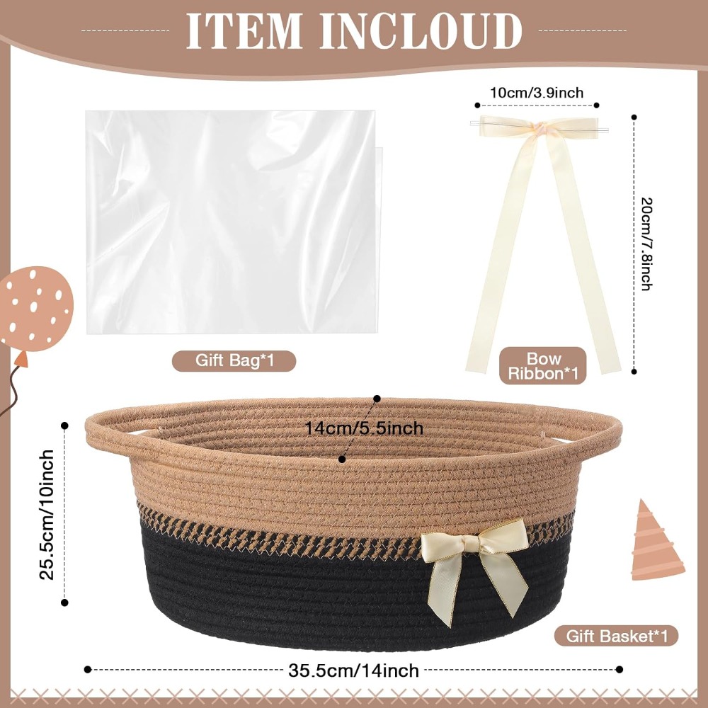 Woven Basket for Gift Empty wi - Gift Box Wrap Set 评论和价格