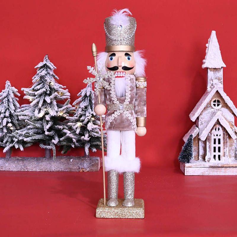L9NB Desktop Ornament Wooden N - Nutcracker Figurine 评论和价格