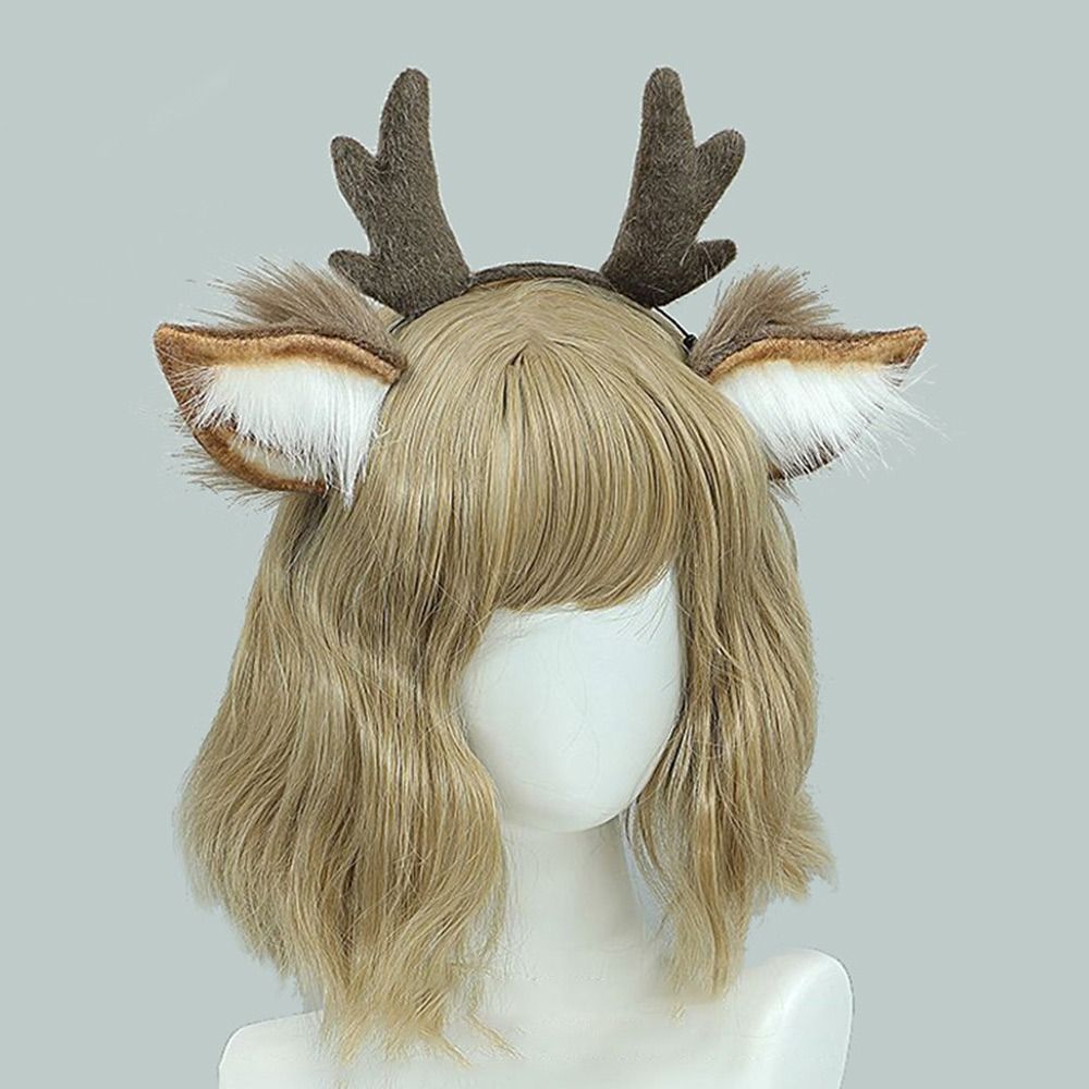 Lolita Deer Ears Reindeer Antl - Reindeer Antlers Headband 评论和价格