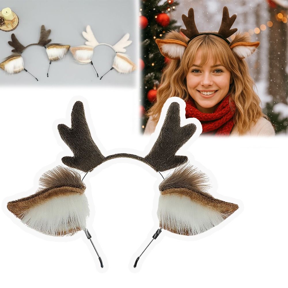 Lolita Deer Ears Reindeer Antl - Reindeer Antlers Headband 评论和价格