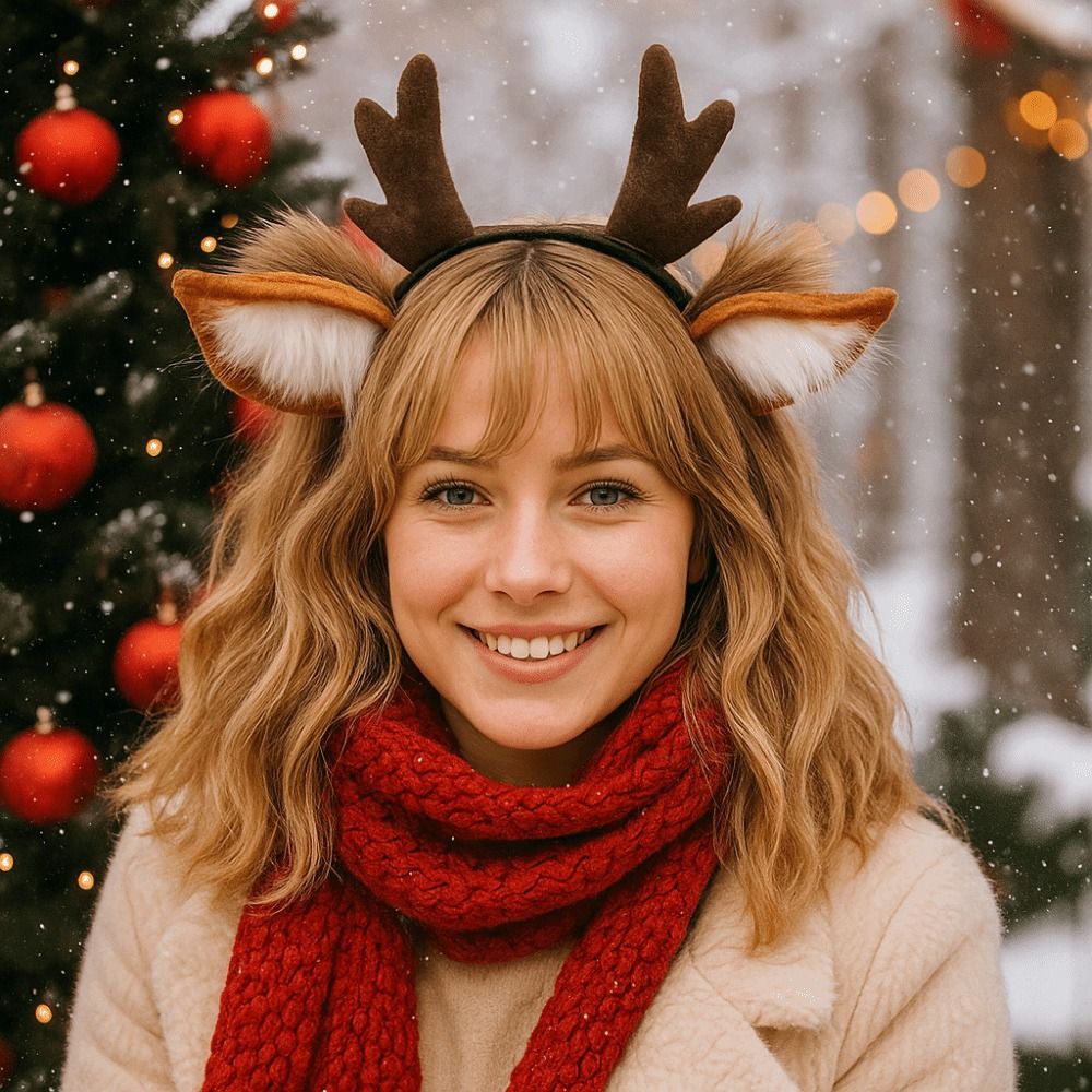 Lolita Deer Ears Reindeer Antl - Reindeer Antlers Headband 评论和价格