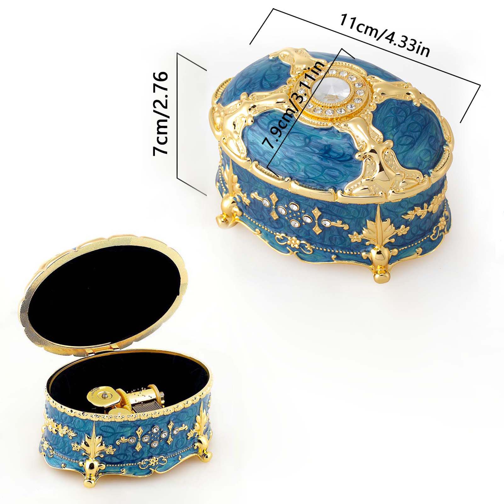 SOFTALK Oval Emboss Alloy Meta - Snow Globe Musical 评论和价格