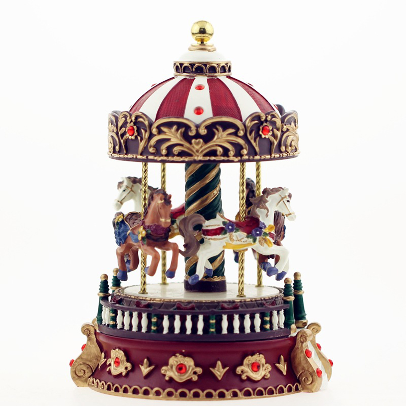 Creative Resin Crafts Ornament - Snow Globe Musical 评论和价格