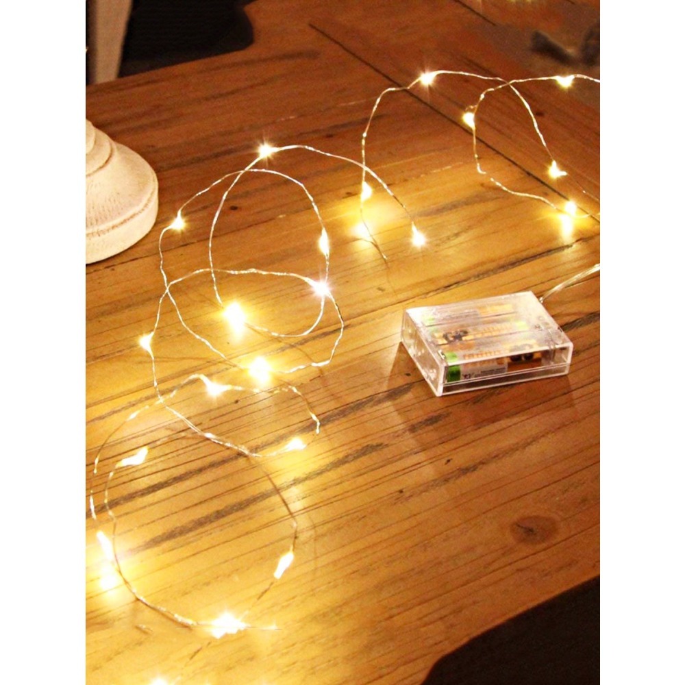 1pc Warm White LED Copper Wire - Led Fairy String Lights 评论和价格