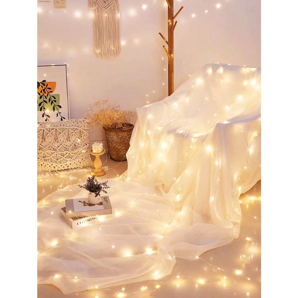 1pc Warm White LED Copper Wire - Led Fairy String Lights 评论和价格