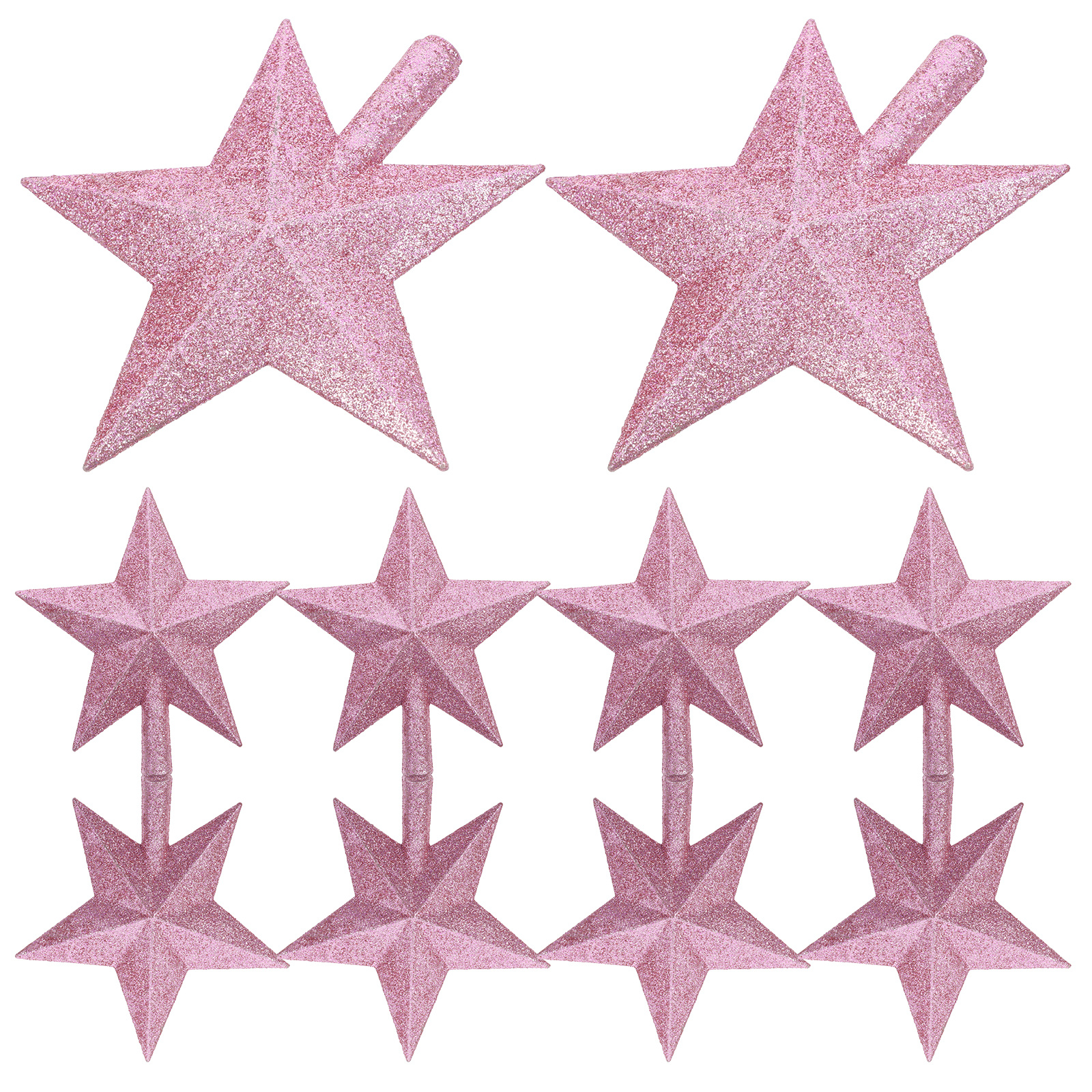 10Pcs Christmas Tree Star Topp - Star Tree Topper 评论和价格