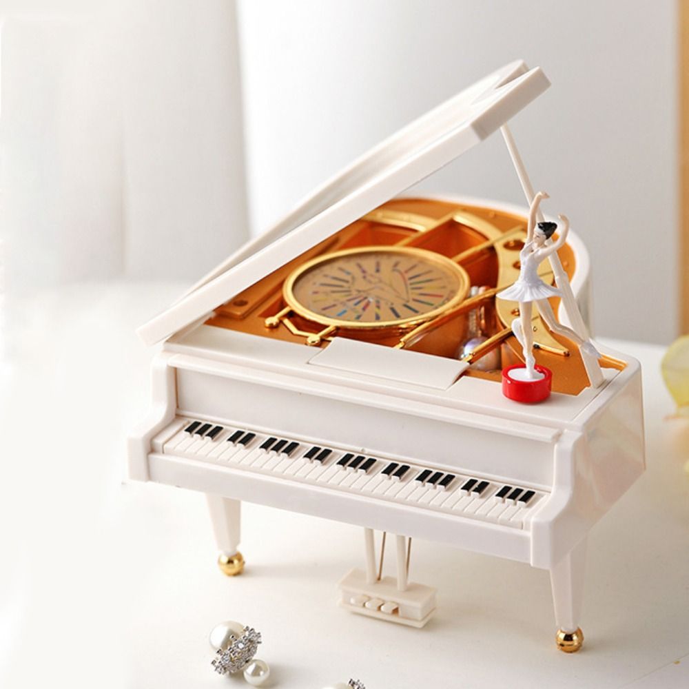 European-style Piano Model Mus - Snow Globe Musical 评论和价格