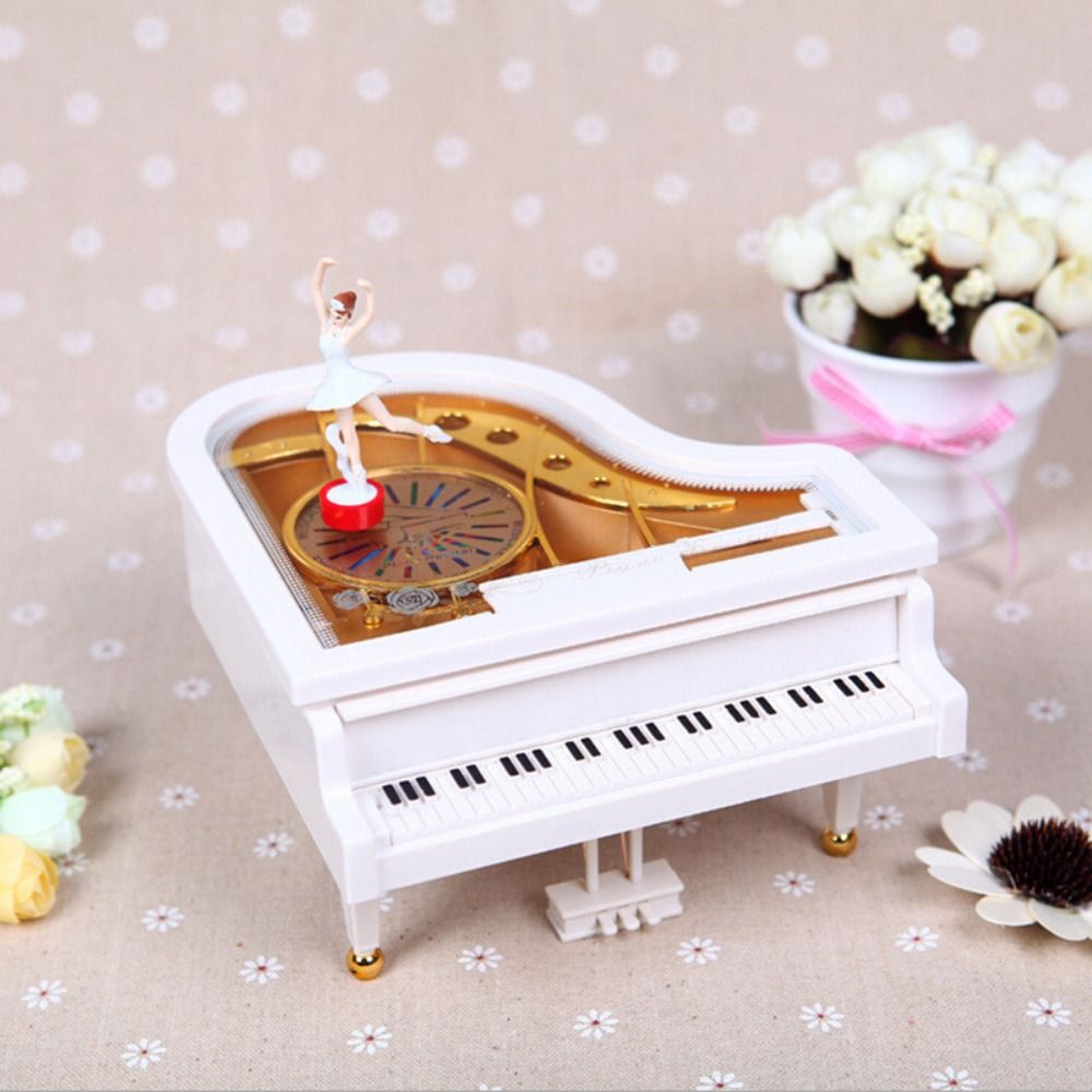 European-style Piano Model Mus - Snow Globe Musical 评论和价格