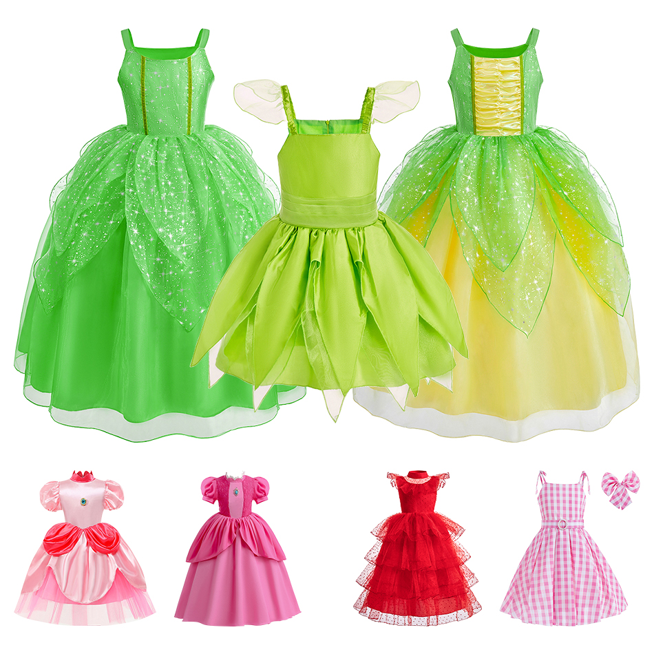 2026 Summer Girls Pink Peach P - Elf Costume Christmas 评论和价格