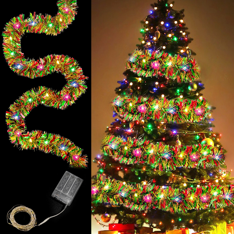 ChristmasTree Decoration Indoo - Tinsel Garland Decoration 评论和价格