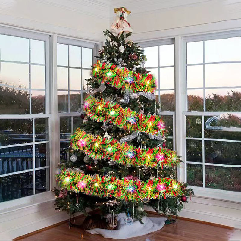 ChristmasTree Decoration Indoo - Tinsel Garland Decoration 评论和价格