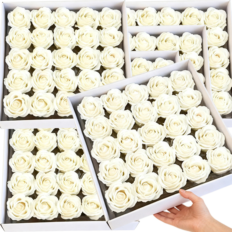 5/10Pcs Artificial Rose Soap F - Christmas Wreath Fake 评论和价格